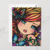 April Fairy Briefkaart (Voorkant / Achterkant)