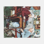 April Fool, 1943 Fleece Deken (Voorkant (Horizontaal))