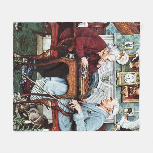 April Fool, 1943 Fleece Deken (Voorkant (Horizontaal))