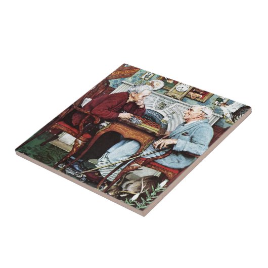 April Fool, 1943 Tegeltje (Zijkant)