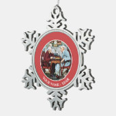 April Fool, 1943 Tin Sneeuwvlok Ornament (Rechts)