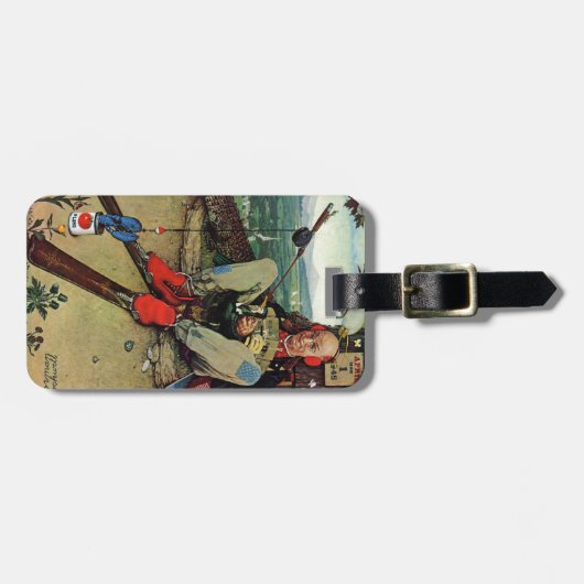 April Fool, 1945 Bagagelabel (Voorkant horizontaal)