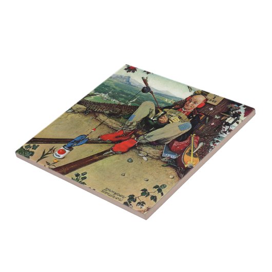 April Fool, 1945 Tegeltje (Zijkant)