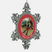 April Fool, 1945 Tin Sneeuwvlok Ornament (Links)