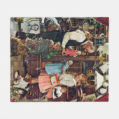 April Fool, 1948 Fleece Deken (Voorkant (Horizontaal))