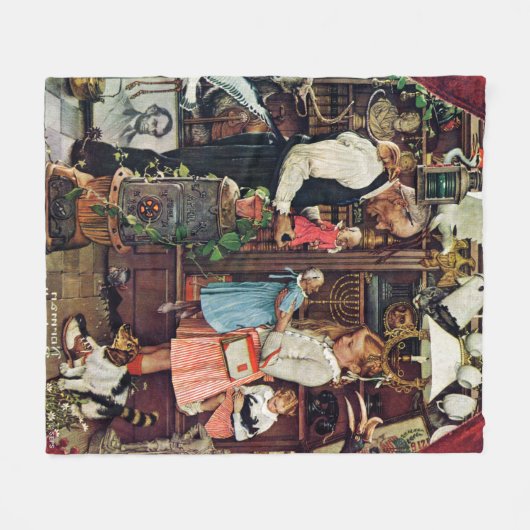 April Fool, 1948 Fleece Deken (Voorkant (Horizontaal))