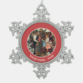 April Fool, 1948 Tin Sneeuwvlok Ornament (Voorkant)