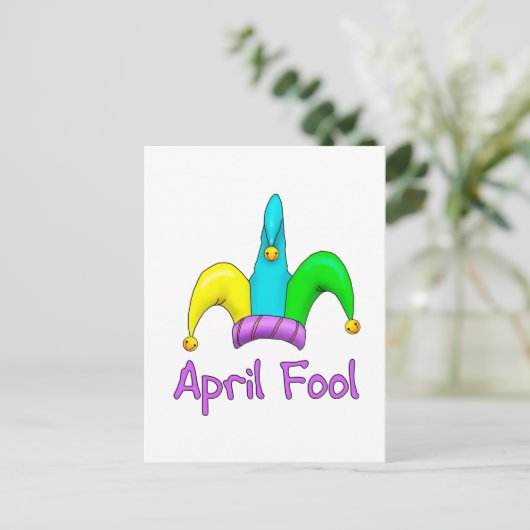 April Fool Briefkaart (Staand voorkant)