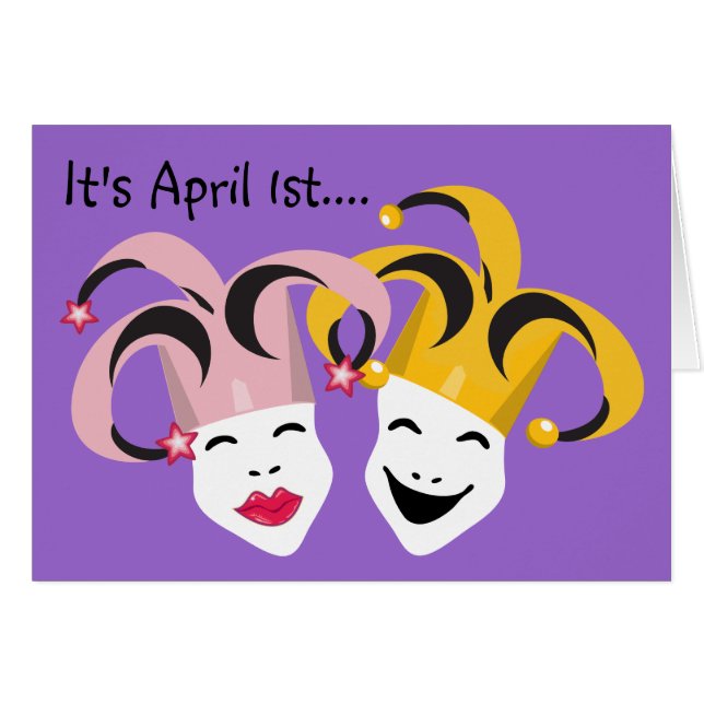April Fool Day Card (Voorkant Horizontaal)