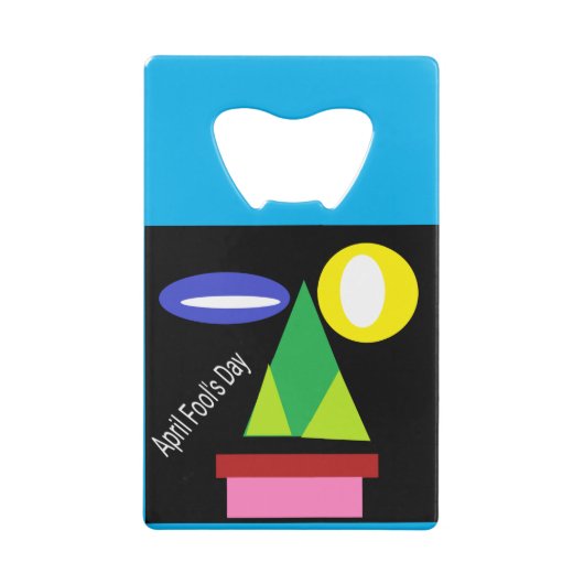 April Fool Day Creditkaart Flessenopener (Achterkant)