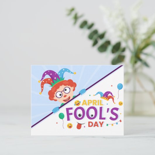 April Fool Day Feestdagenkaart (Staand voorkant)