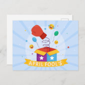 April Fool Day Feestdagenkaart (Voorkant / Achterkant)