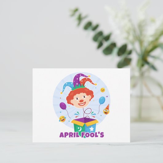 April Fool Day Feestdagenkaart (Staand voorkant)