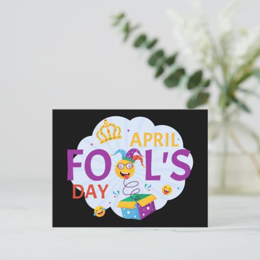 April Fool Day Feestdagenkaart (Staand voorkant)