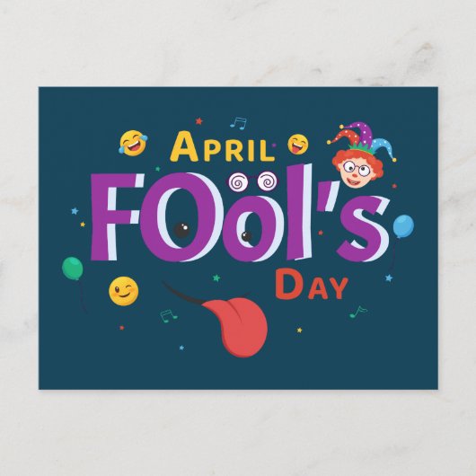 April Fool Day Feestdagenkaart (Voorkant)