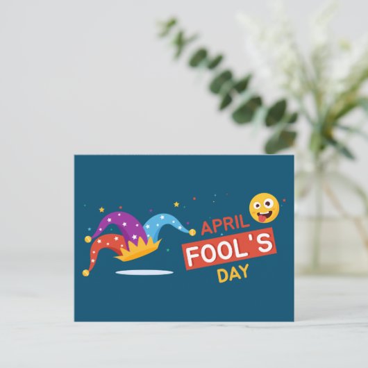April Fool Day Feestdagenkaart (Staand voorkant)