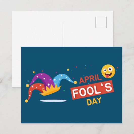 April Fool Day Feestdagenkaart (Voorkant / Achterkant)