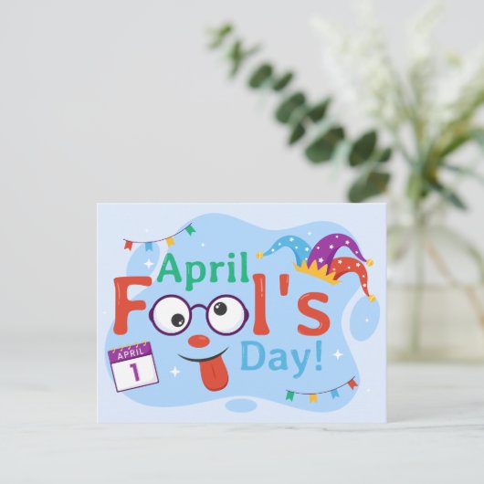 April Fool Day Feestdagenkaart (Staand voorkant)