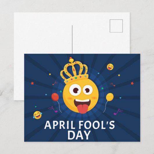 April Fool Day Feestdagenkaart (Voorkant / Achterkant)