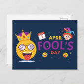 April Fool Day Feestdagenkaart (Voorkant / Achterkant)