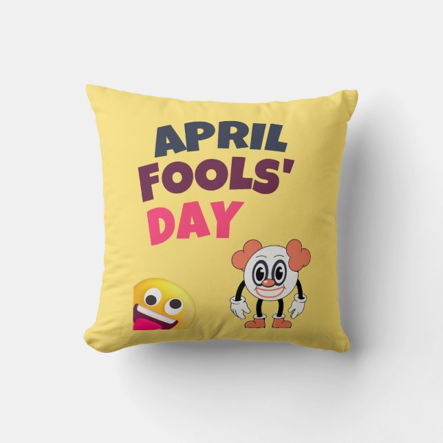 April Fool Day Kussen (Voorkant)