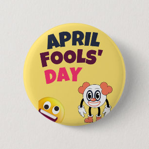April Fool Day Ronde Button 5,7 Cm