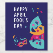 April Fool Day Wijn Etiket (Enkel label)