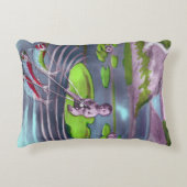 April Fool  Frans Briefkaart Accent Kussen (Voorkant)