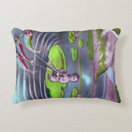 April Fool  Frans Briefkaart Accent Kussen (Voorkant)