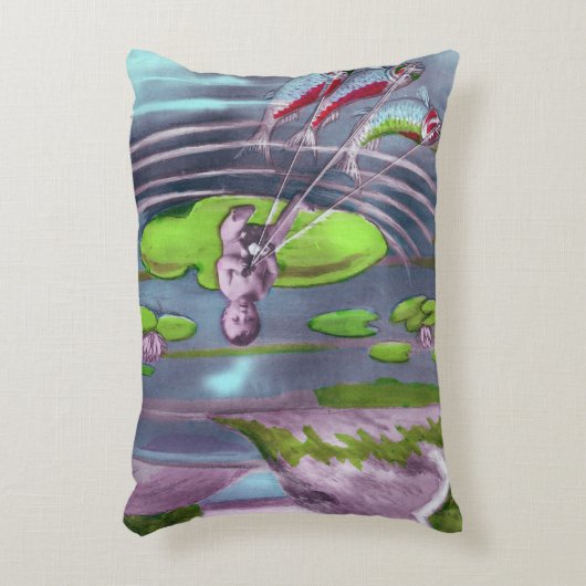 April Fool Frans Briefkaart Accent Kussen (Voorkant(Verticaal))