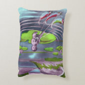 April Fool  Frans Briefkaart Accent Kussen (Achterkant (Verticaal))