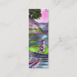 April Fool  Frans Briefkaart Bladwijzer Mini Visitekaartje