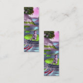 April Fool Frans Briefkaart Bladwijzer Mini Visitekaartje (Voorkant / Achterkant)