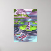 April Fool Frans Briefkaart Canvas Afdruk (Voorkant)