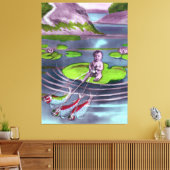 April Fool Frans Briefkaart Canvas Afdruk (Insitu (Woonkamer))