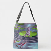 April Fool  Frans Briefkaart Crossbody Tas (Achterkant)