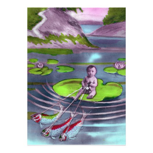 April Fool Frans Briefkaart Foto Afdruk (Voorkant)