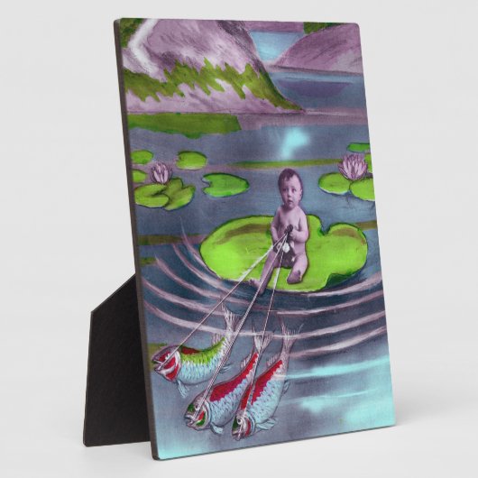 April Fool  Frans Briefkaart Fotoplaat (Zijkant)