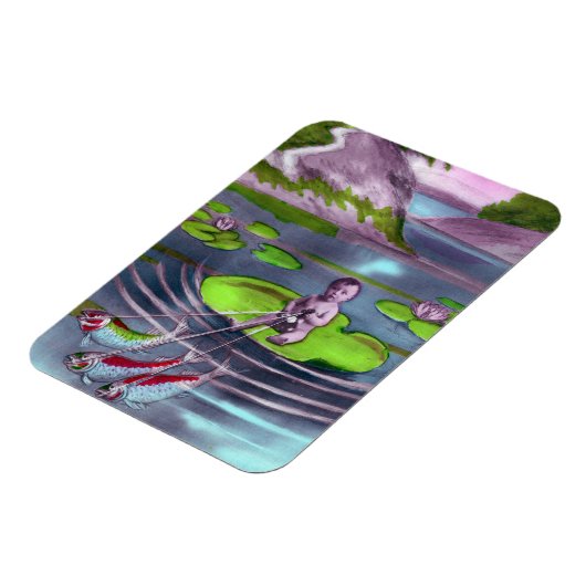 April Fool Frans Briefkaart Magneet (Linkerzijde)