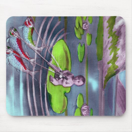 April Fool Frans Briefkaart Muismat (Voorkant)