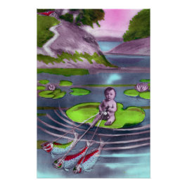 April Fool  Frans Briefkaart Perfect Poster