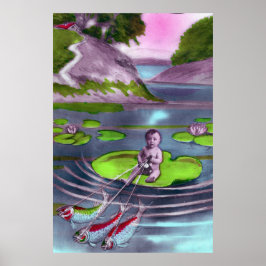 April Fool Frans Briefkaart Poster