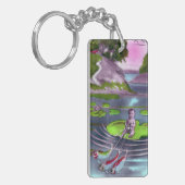 April Fool Frans Briefkaart Sleutelhanger (Voorkant Links)