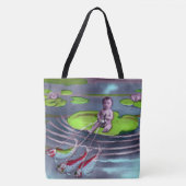 April Fool Frans Briefkaart Tote Bag (Voorkant)