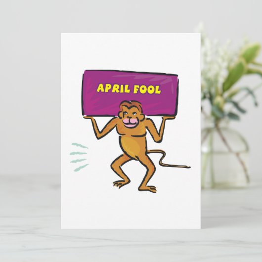 April Fool Kaart (Staand voorkant)