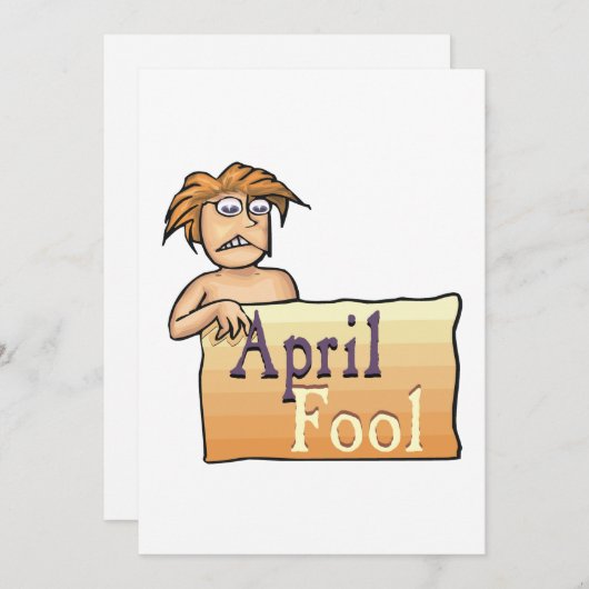 April Fool Kaart (Voorkant / Achterkant)