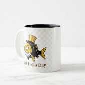 April Fool’s Day Coffee Mug – classic Mug Tweekleurige Koffiemok (Voorkant links)