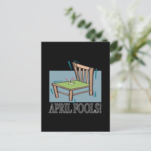 April Fools Briefkaart (Staand voorkant)