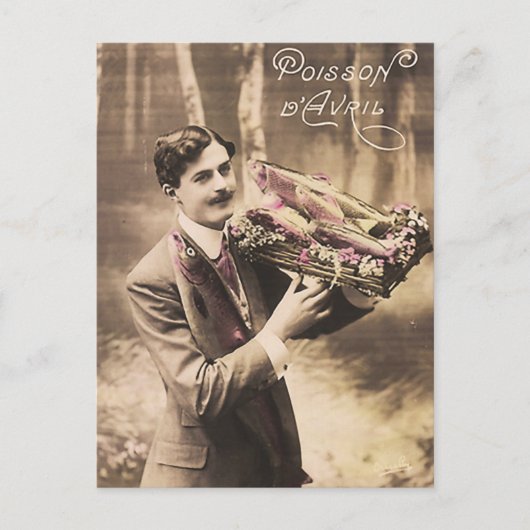  April Fools Dag Man Viscadeau Feestdagenkaart (Voorkant)