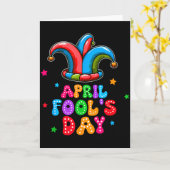 April Fool's Day April 1st Prank Joke Funny Gift  Kaart (Gele Bloem)